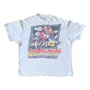 90s AMA Motorcross Racing Graphic Tee Single Stitch Made in USA 22x26 Large